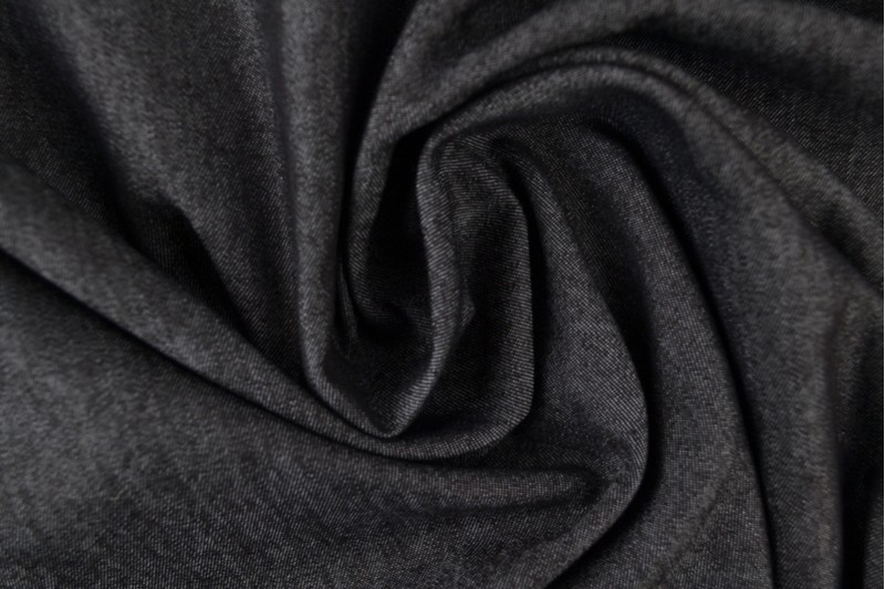 Denim chambray gewaschen - 06 schwarz