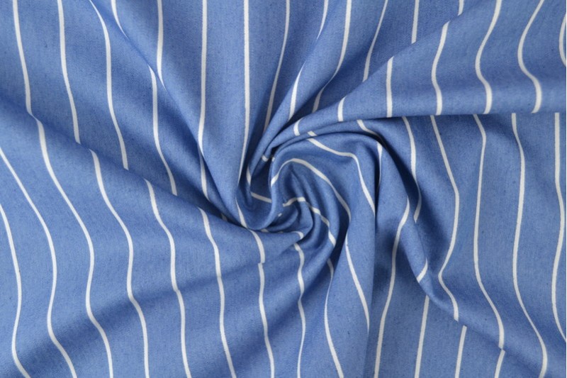 Denim chambray washed print 13-02