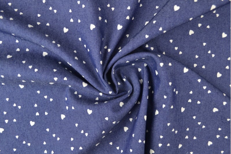 Denim chambray washed print 15-04