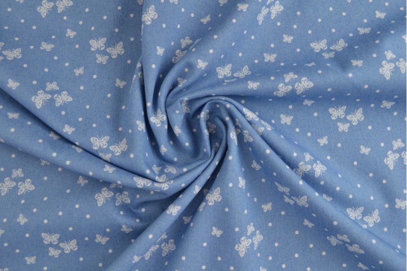 Denim chambray washed print 16-01