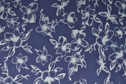 Denim chambray washed print 18-04
