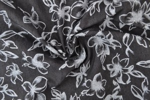 Denim chambray washed print 18-06