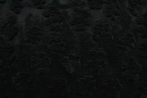 fleece dog paws 03 black