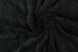 fleece dog paws 03 black