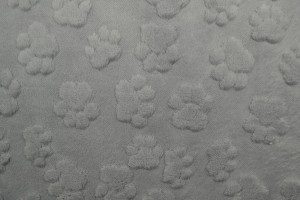 fleece dog paws 25 silvergrey