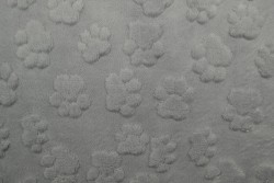 fleece dog paws 25 silvergrey