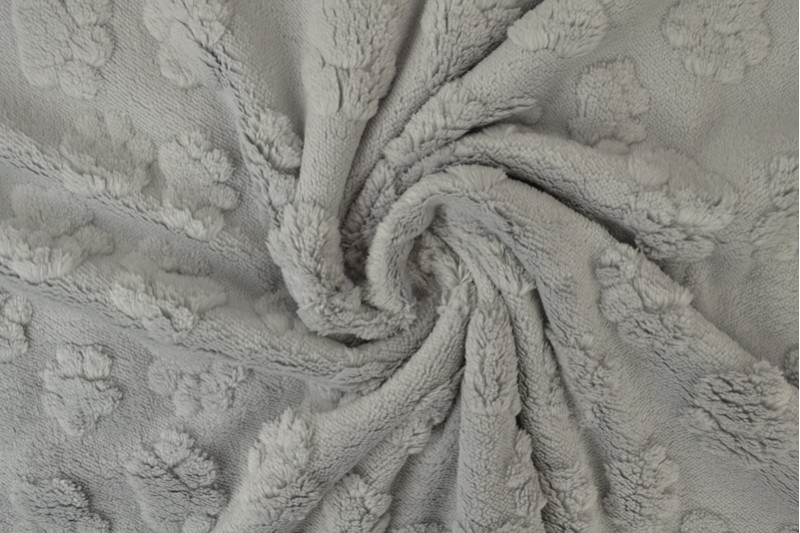 fleece dog paws 25 silvergrey