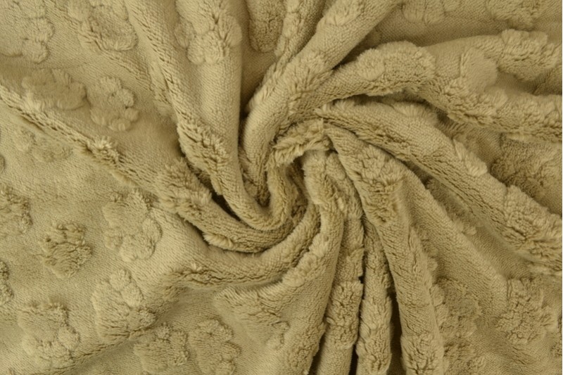 fleece dog paws 39 beige