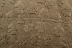 fleece dog paws 69 taupe