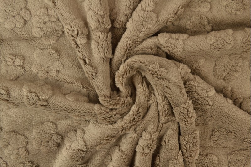 fleece dog paws 69 taupe