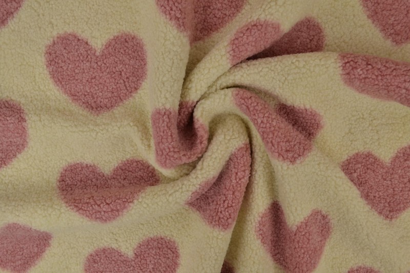 teddy fur print 02-2 hearts