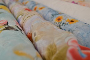 Baumwollstickerei mit Motiven