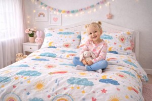 Baumwolle Popeline mit Motiven Kids