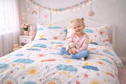 Baumwolle Popeline mit Motiven Kids
