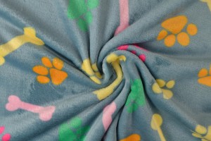 Coral fleece print 80-04