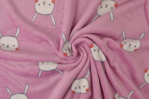 Coral fleece print 192-01