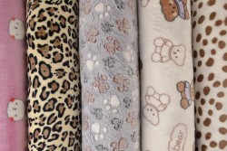 Coral Fleece mit Motiven