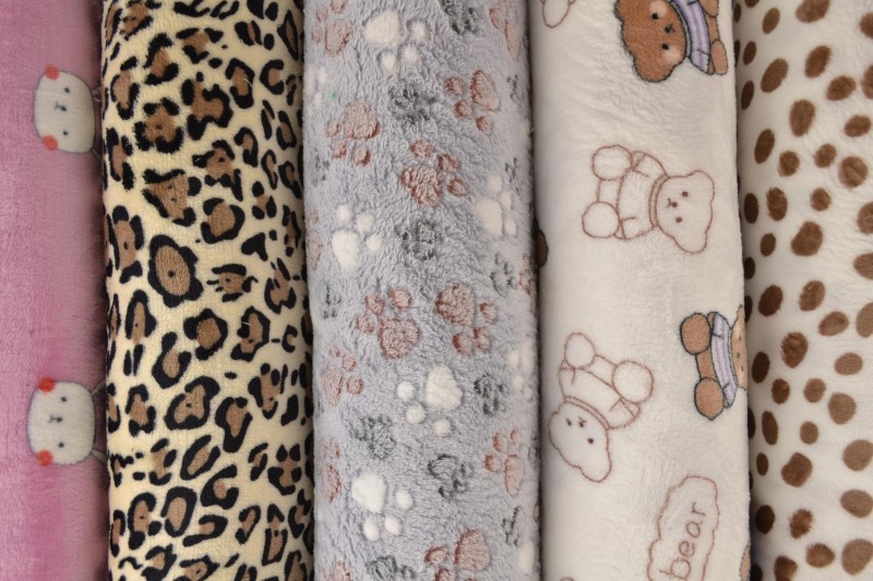 Coral Fleece mit Motiven