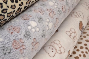 Coral Fleece mit Motiven