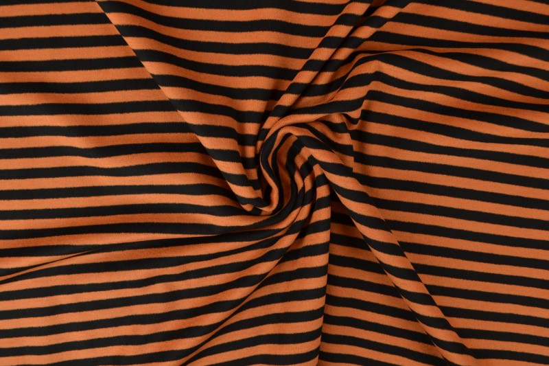 Cotton jersey brushed stripes 02-01
