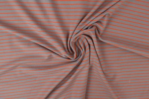 Cotton jersey brushed stripes 01-01