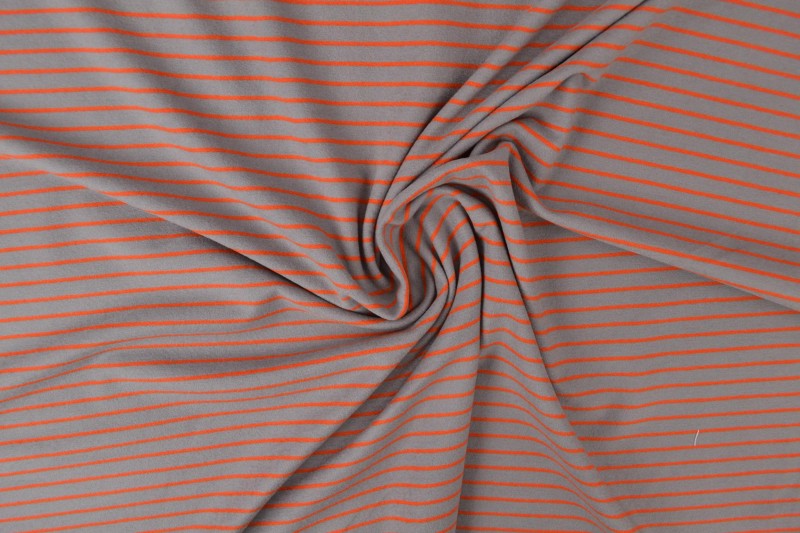 Cotton jersey brushed stripes 01-01