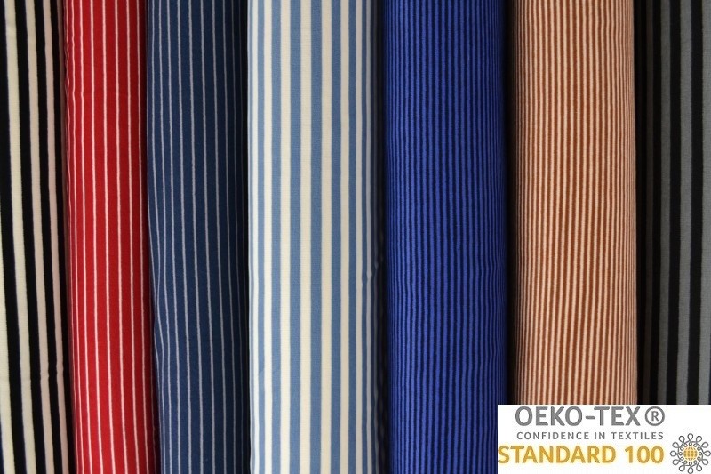 Baumwolljersey ''Brushed stripes''