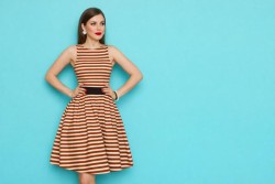 Baumwolljersey ''Brushed stripes''