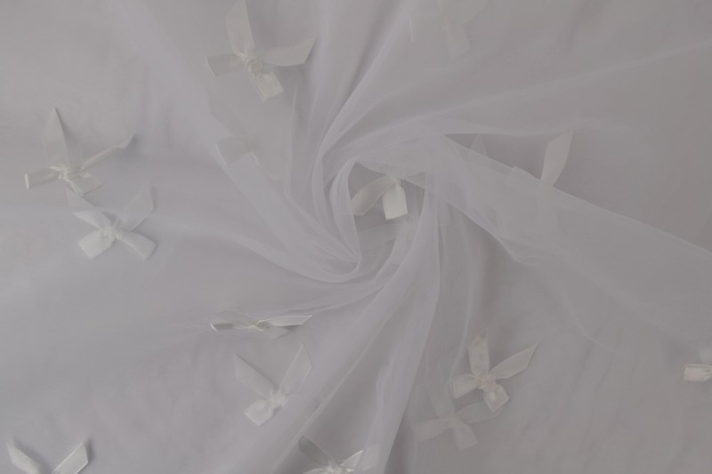 Mesh bowknot 08-00 white