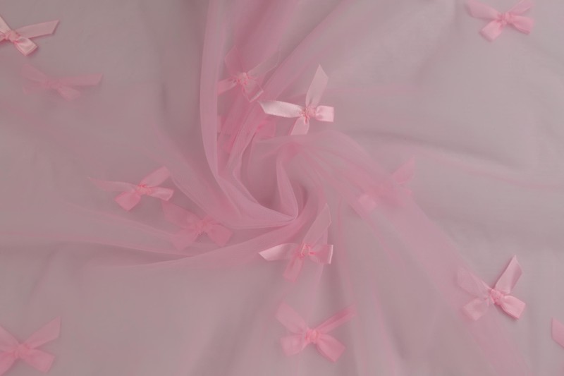 Mesh bowknot 08-04 pink
