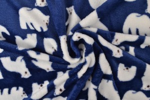 Coral fleece print 194-01