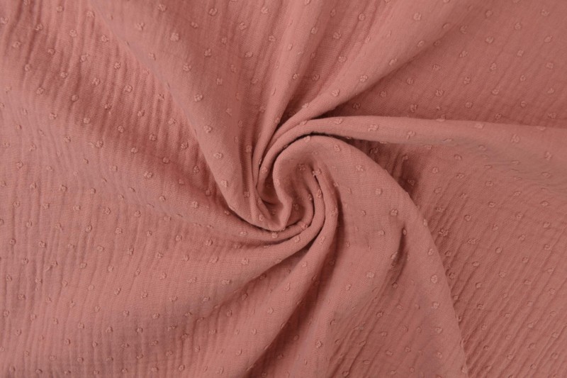 Muslin dobby 37 dark old pink