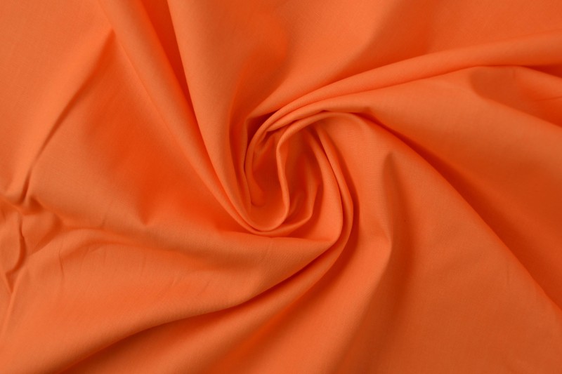 Baumwollpopeline 10 orange