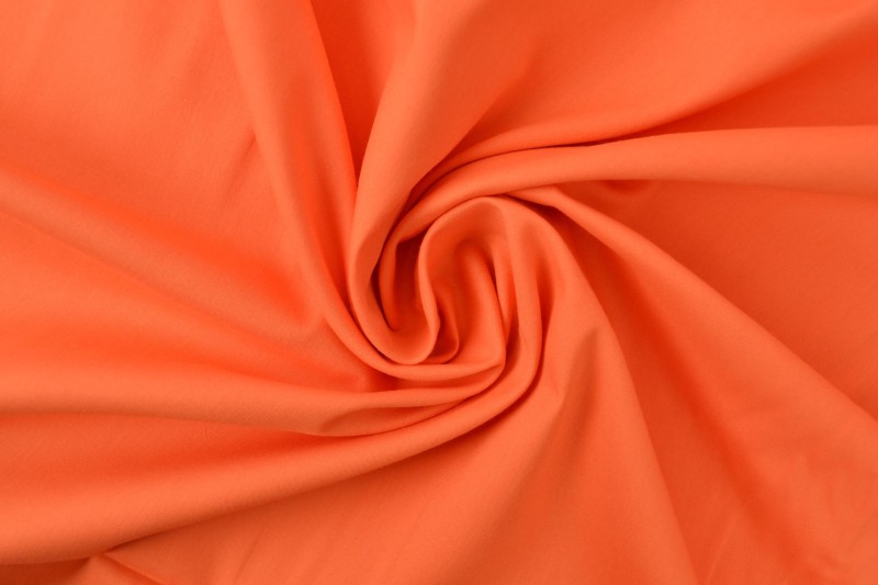 Baumwollpopeline 23 dunkelorange