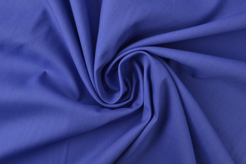 Baumwollpopeline 15 blau