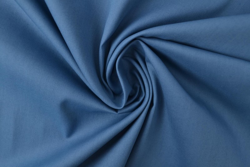 Baumwollpopeline 138 stahlblau