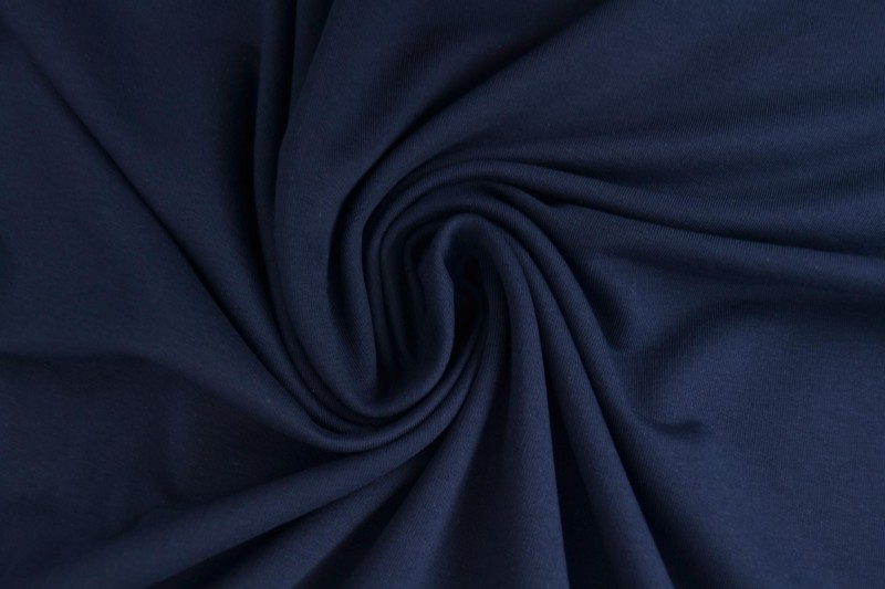 French Terry 48 marine blau
