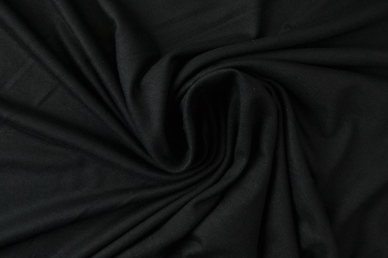 Viskose jersey 03 schwarz