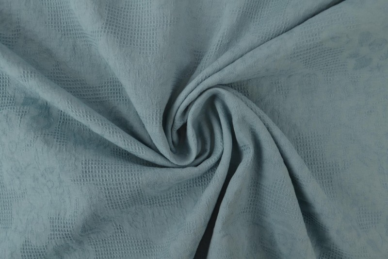 Baumwolle jacquard 52 vintage blau