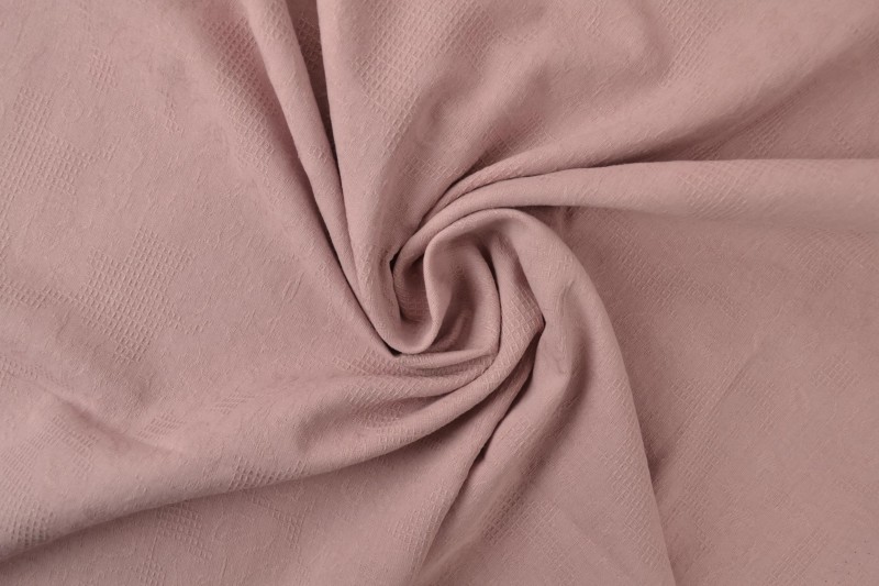 Baumwolle jacquard 38 dunkel altrosa