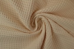 Waffelstoff 22 champagner