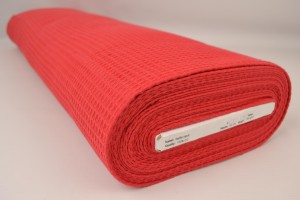 Waffelstoff 01 rot