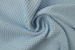 Waffelstoff 05 babyblau