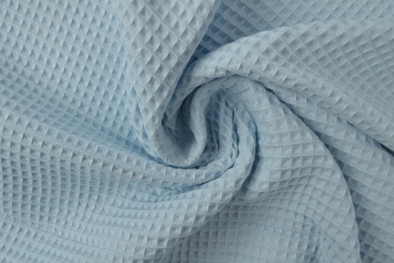 Waffelstoff 05 babyblau
