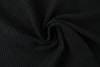 Waffelstoff 03 schwarz