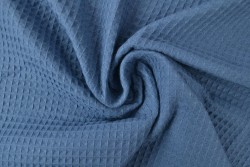 Waffelstoff 138 stahlblau