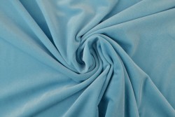samt stretch 06 aqua blau