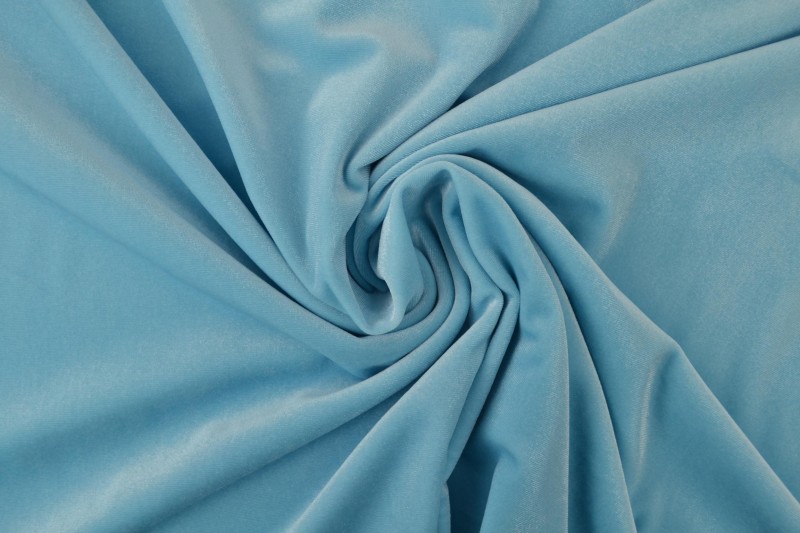 samt stretch 06 aqua blau