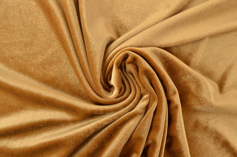 samt stretch 44 gold / dunkel ocker