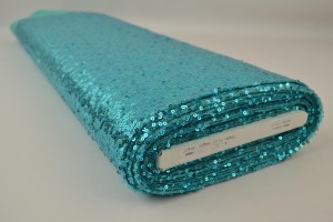 Pailletten 02 aqua blau